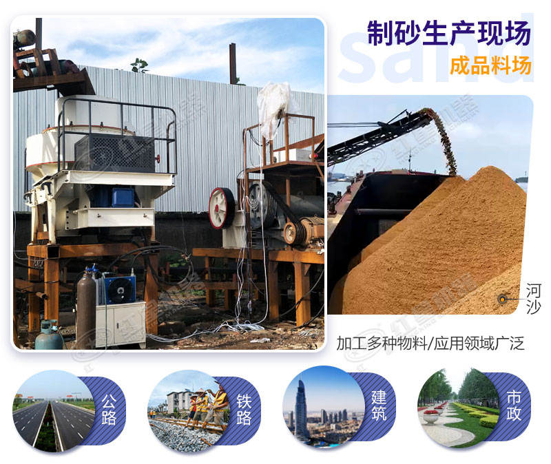 制砂生產線成品質量高、效益高