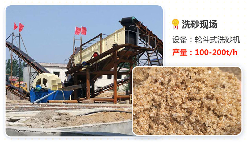 輪式洗砂機(jī)產(chǎn)量高、效果好